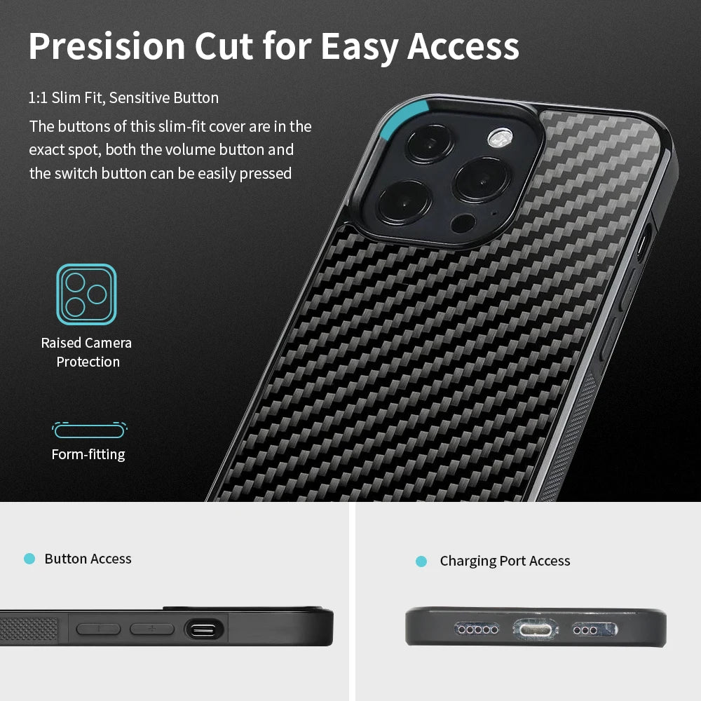 מגן קארבון וקארבון משופשףMagsafe Gloss Carbon & Forged Carbon Fiber